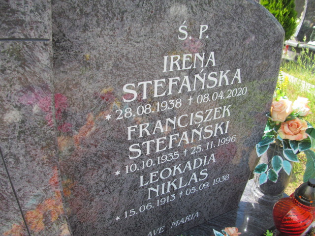 Leokadia Niklas 1913 Sulęczyno - Grobonet - Wyszukiwarka osób pochowanych