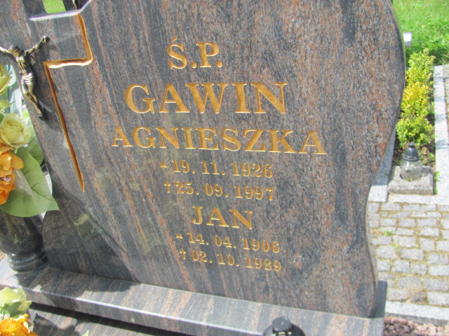 Agnieszka Gawin 1926 Sulęczyno - Grobonet - Wyszukiwarka osób pochowanych