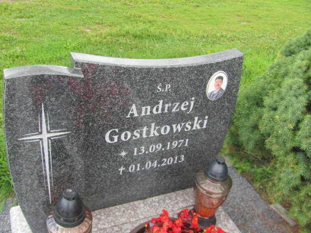 Andrzej Gostkowski 1971 Sulęczyno - Grobonet - Wyszukiwarka osób pochowanych
