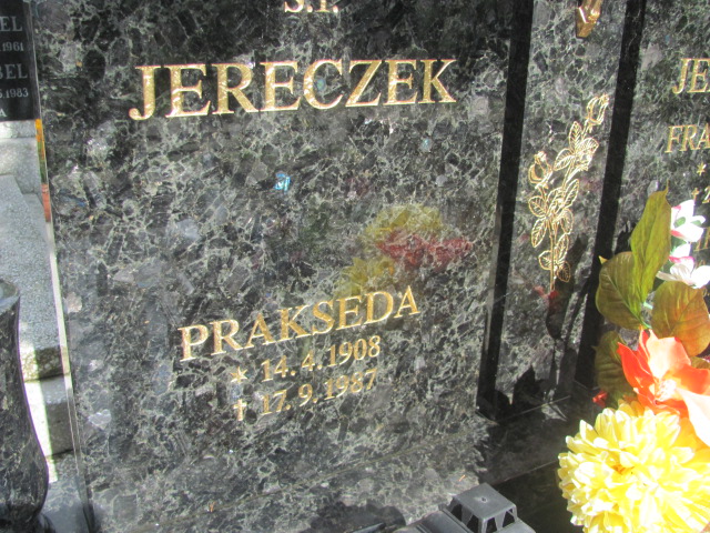 Prakseda Jereczek 1908 Sulęczyno - Grobonet - Wyszukiwarka osób pochowanych