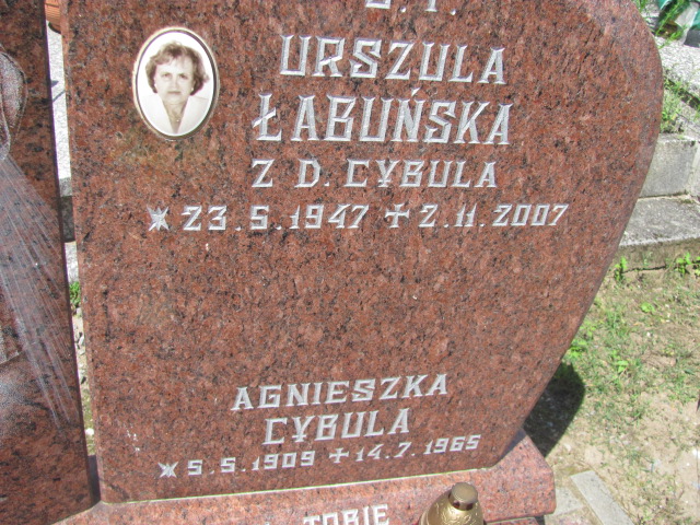 Agnieszka Cybula 1909 Sulęczyno - Grobonet - Wyszukiwarka osób pochowanych