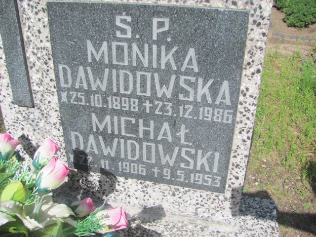 Monika Dawidowska 1898 Sulęczyno - Grobonet - Wyszukiwarka osób pochowanych
